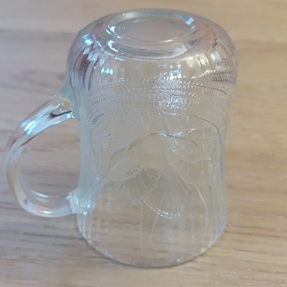 Arcoroc Canterbury Crocus Clear Glass Mugs Set Of 4 10oz EUC - Picture 11 of 14